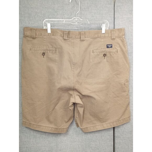Dockers Men's Brown/Tan Flat Front Shorts Size 42 - Picture 2 of 5